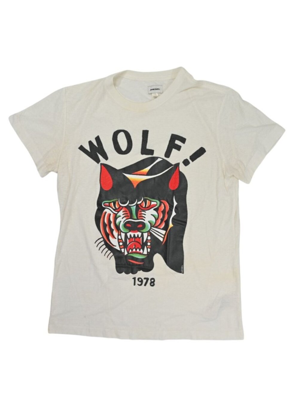 Diesel Wolf 1978 Tee Shirt in White